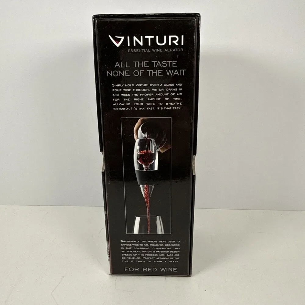 VINTURI Essential Wine Aerator for Red Wine Hand Held